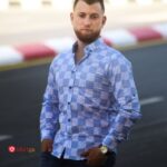 قميص رجالي كم صيفي