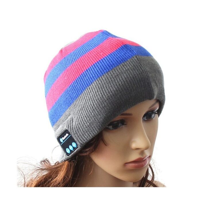 1010262_67da27747b494 طاقية بلوتوث صوف ناعم - الصورة 1