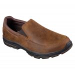Skechers Men's Garton Venco Mens Slip On  Shoes  - حذاء سكيتشرز جرتون فينكو للرجال لون بني