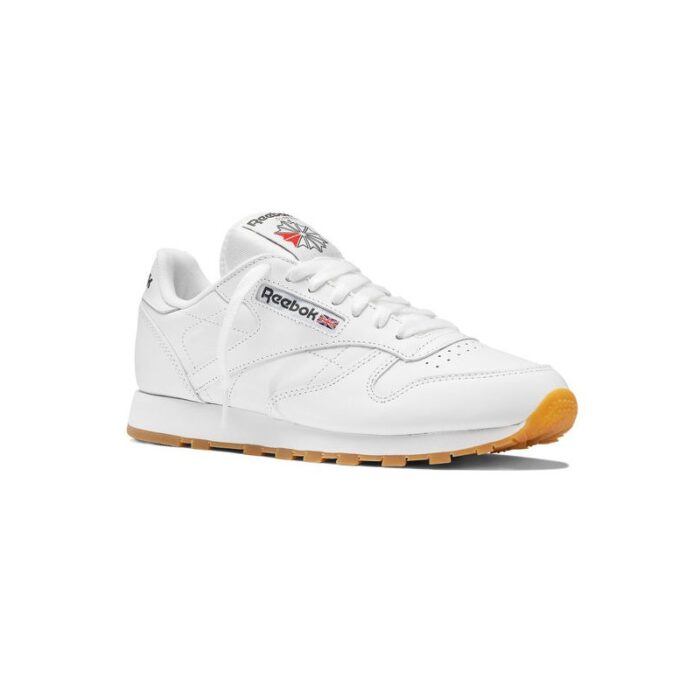 1011386_67da288407d37 Reebok Unisex Classic Leather Shoes - حذاء ريبوك كلاسيك جلد للجنسين لون أبيض - الصورة 1