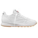 ⁦Reebok Unisex Classic Leather Shoes - حذاء ريبوك كلاسيك جلد للجنسين لون أبيض⁩ - الصورة ⁦3⁩