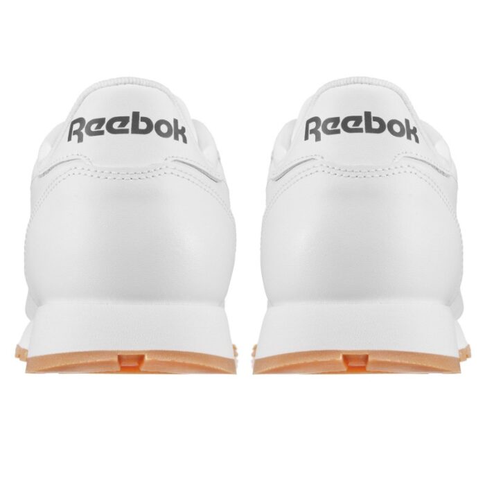⁦Reebok Unisex Classic Leather Shoes - حذاء ريبوك كلاسيك جلد للجنسين لون أبيض⁩ - الصورة ⁦4⁩