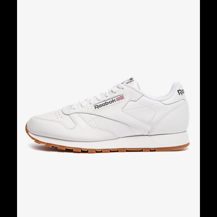 ⁦Reebok Unisex Classic Leather Shoes - حذاء ريبوك كلاسيك جلد للجنسين لون أبيض⁩ - الصورة ⁦9⁩