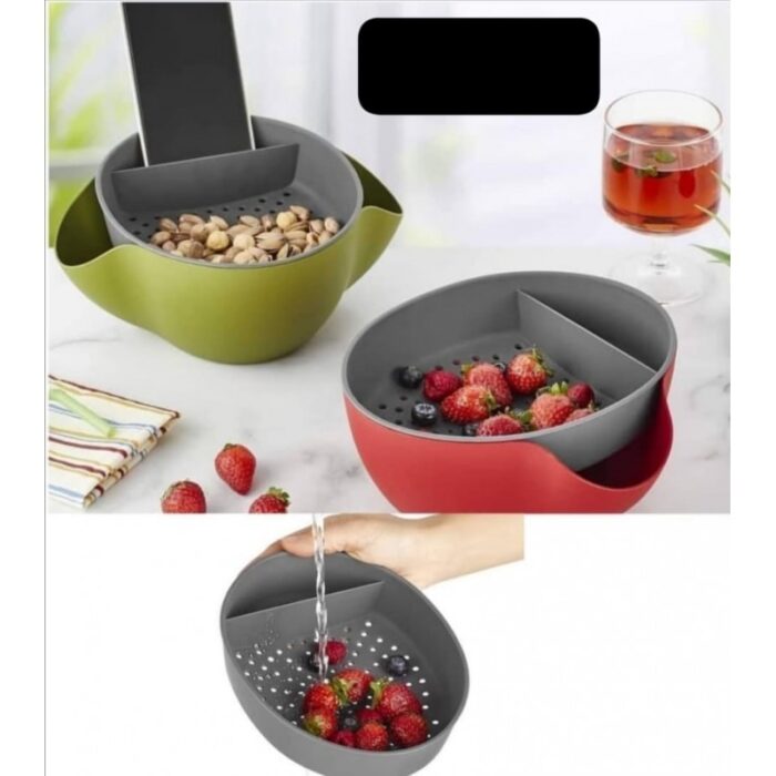 ⁦صحن مكسرات مع مكان للقشر والتليفون⁩ - الصورة ⁦1⁩