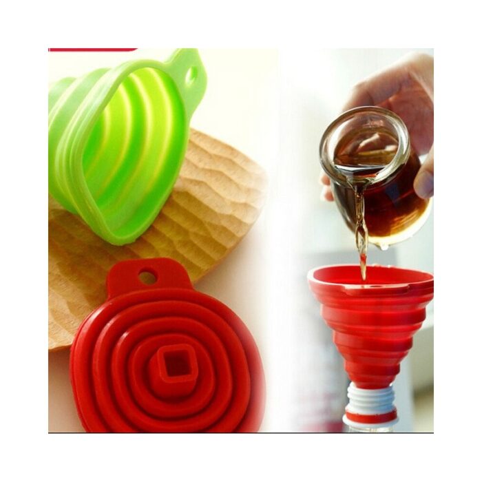 ⁦محقان سيليكون قابل للطي - حسب اللون المتوفر في المخازن⁩ - الصورة ⁦2⁩