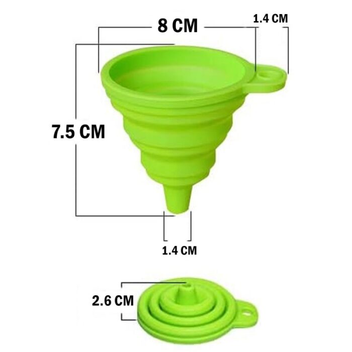 ⁦محقان سيليكون قابل للطي - حسب اللون المتوفر في المخازن⁩ - الصورة ⁦5⁩