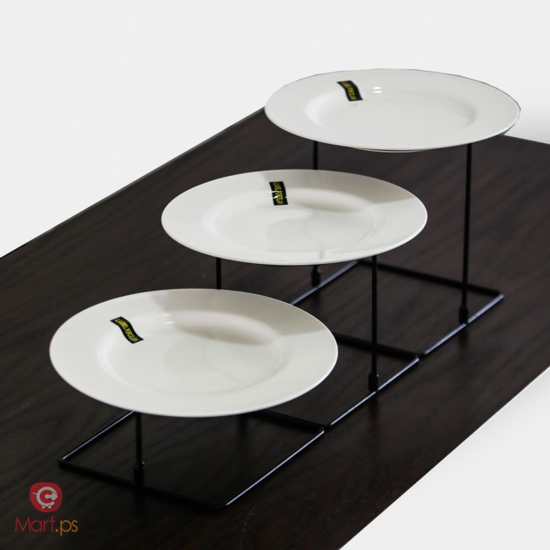 ⁦طقم ستاند بوفيه 3 طبقات منفصلات دائري⁩ - الصورة ⁦1⁩