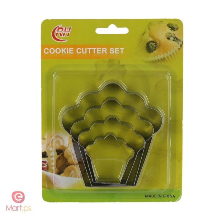 ⁦طقم 4 قطاعات كوكيز/ فواكه ستانلس⁩ - الصورة ⁦2⁩