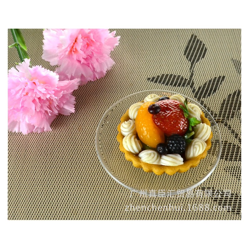 ⁦صحون زجاج شفاف حجم وسط/٦قطع⁩ - الصورة ⁦1⁩