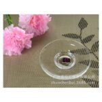 ⁦صحون زجاج شفاف حجم وسط/٦قطع⁩ - الصورة ⁦2⁩