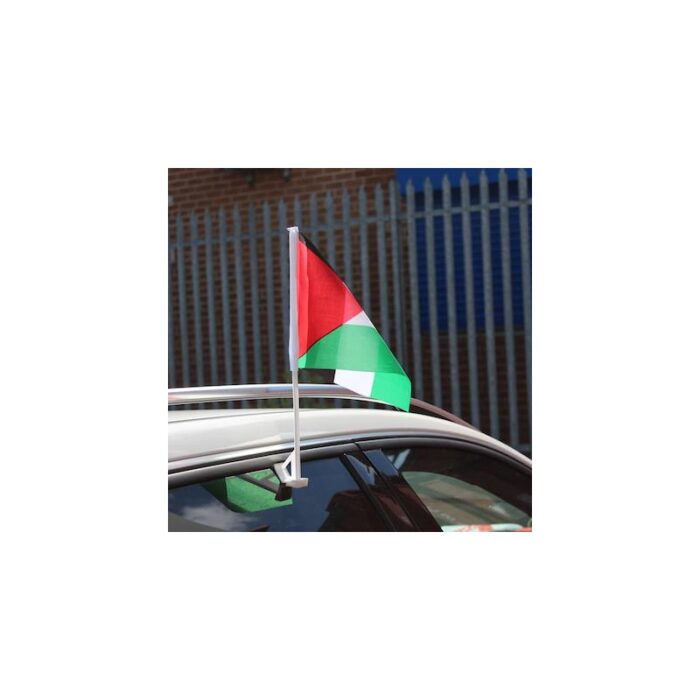 1012845_67da2b2f19cca علم فلسطين للسيارة مقاس 20*28سم - الصورة 1