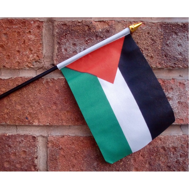 ⁦علم فلسطين صغير عدد 12 علم مقاس 20*28سم 12⁩ - الصورة ⁦1⁩