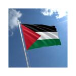 علم فلسطين 60*90 سم مع عصاة