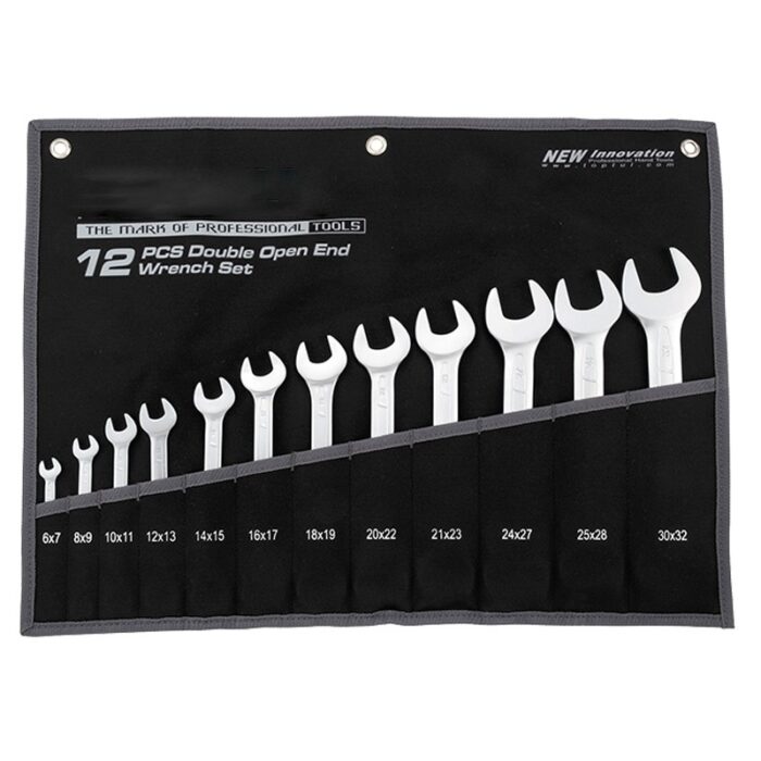 1013762_67da2c9c16da8 طقم مفاتيح مفتوح من الجهتين ( شك شك ) 12 قطعة - الصورة 1