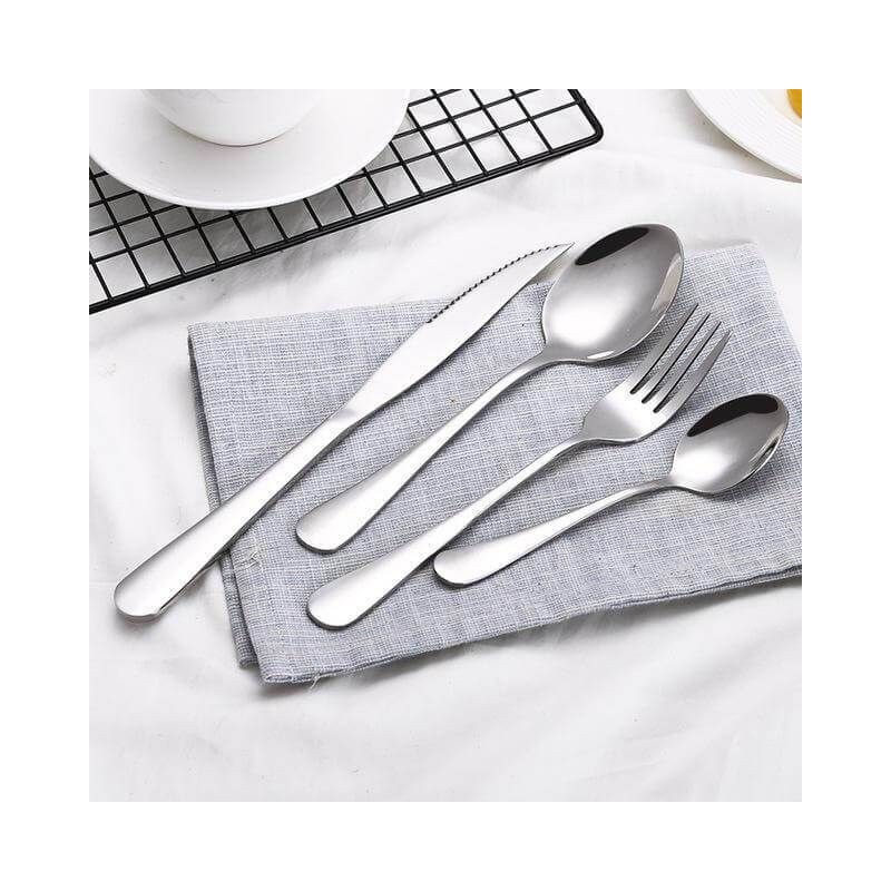 ⁦طقم معالق ( كبير وصغير ) + شوك + سكاكين 24 قطعة⁩ - الصورة ⁦1⁩