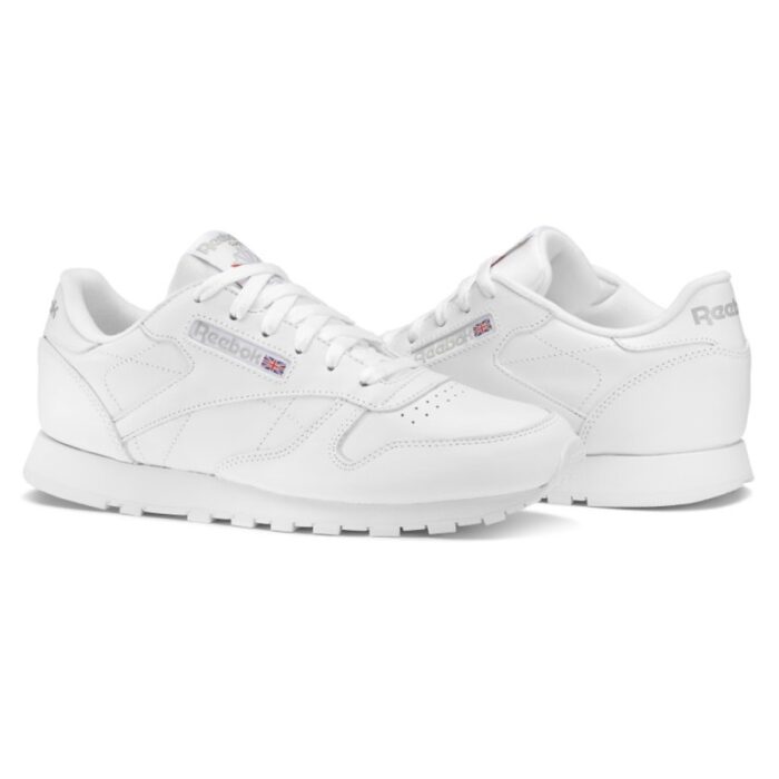 ⁦حذاء ريبوك كلاسيك ليذر جلد للجنسين لون أبيض- Reebok Unisex Classic Leathers Shoes⁩ - الصورة ⁦2⁩