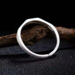 خاتم فضة استريليني 925 قابل للتحجيم