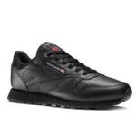 Reebok Womens' Classic Leather Shoes - حذاء ريبوك كلاسيك جلد للنساء لون أسود