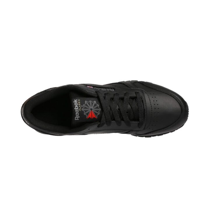 ⁦Reebok Womens' Classic Leather Shoes - حذاء ريبوك كلاسيك جلد للنساء لون أسود⁩ - الصورة ⁦6⁩