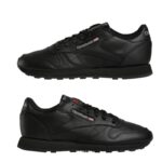 ⁦Reebok Womens' Classic Leather Shoes - حذاء ريبوك كلاسيك جلد للنساء لون أسود⁩ - الصورة ⁦7⁩