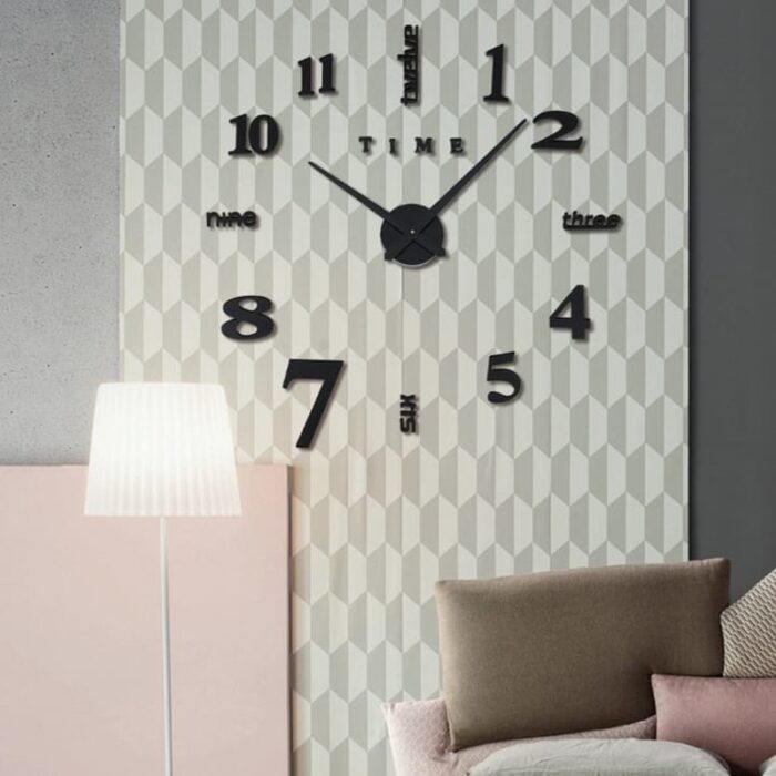 1015216_67da2eceb774b ساعة حائط ستيكرز ZH - الصورة 1