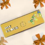 ⁦ساعة حائط ستيكرز ZH لون بني (القهوة)⁩ - الصورة ⁦2⁩