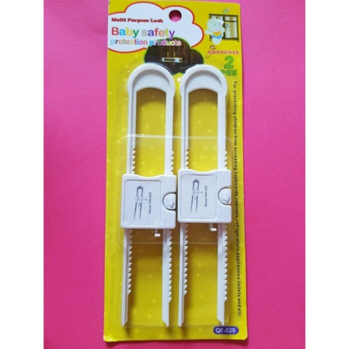 ⁦طقم قفل خزائن بلاستيك (2 قطعتين) للاطفال⁩ - الصورة ⁦5⁩