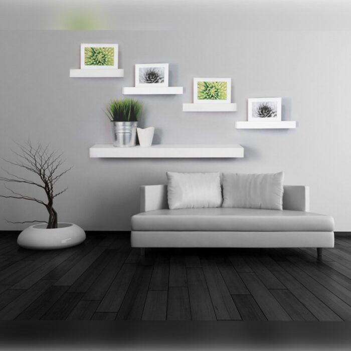 ⁦طقم رفوف خشبية 5 قطع⁩ - الصورة ⁦1⁩