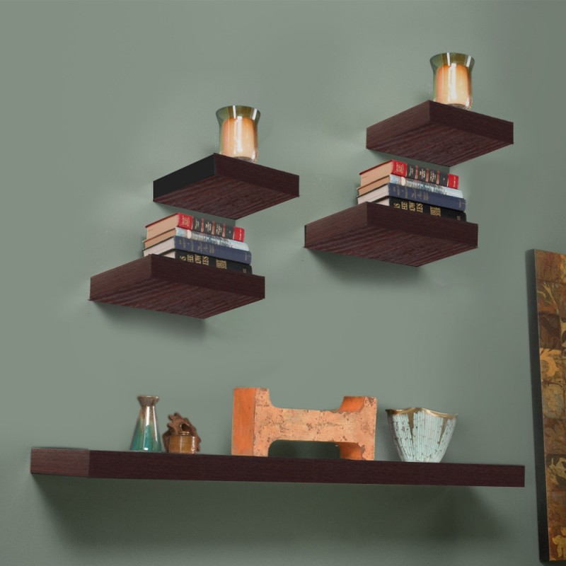 ⁦طقم رفوف خشبية 5 قطع⁩ - الصورة ⁦1⁩