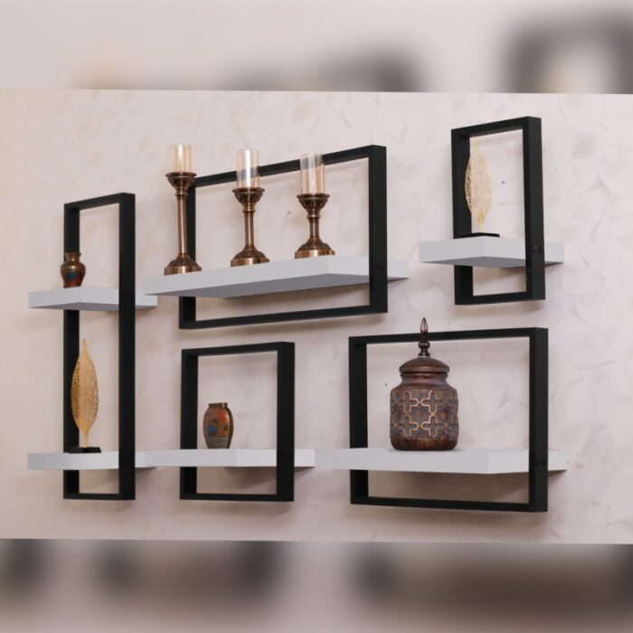 1015649_67da2f93c3606 طقم رفوف خشبية 5 قطع Floating Shelves - الصورة 1