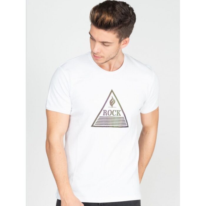 ⁦بلوزة تي شيرت شبابية من روك⁩ - الصورة ⁦1⁩