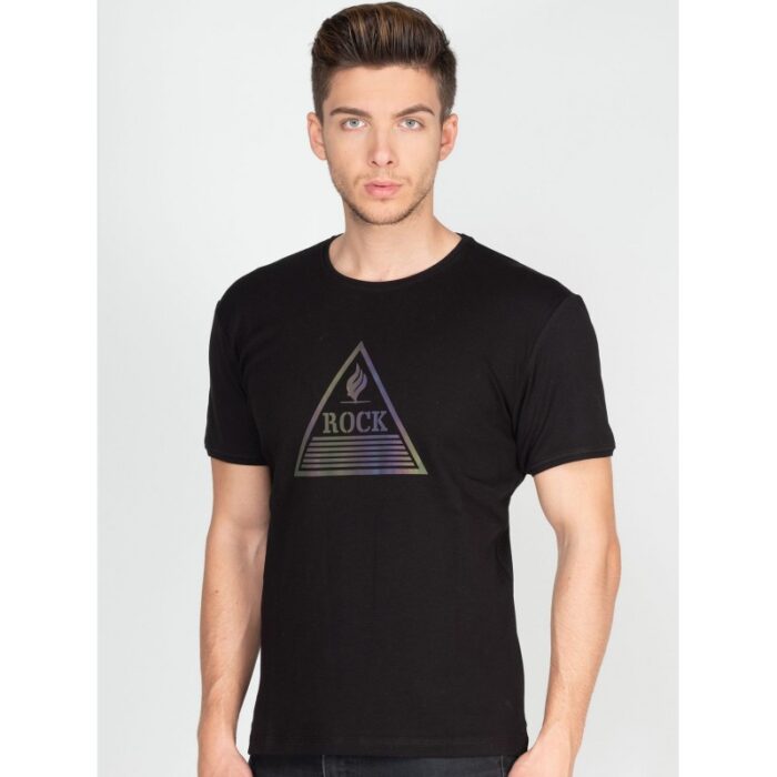 ⁦بلوزة تي شيرت شبابية من روك⁩ - الصورة ⁦1⁩