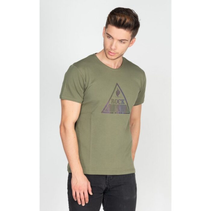 ⁦بلوزة تي شيرت شبابية من روك⁩ - الصورة ⁦2⁩