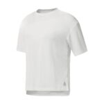 ⁦تيشيرت ريبوك لايت ويت ويفن للنساء لون أبيض - Reebok Women's Lightweight Woven T-Shirt - White⁩ - الصورة ⁦2⁩