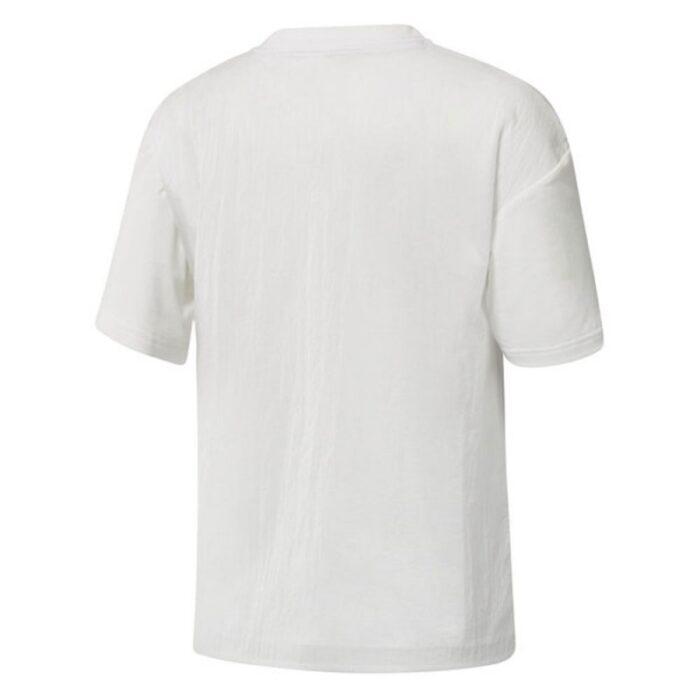 ⁦تيشيرت ريبوك لايت ويت ويفن للنساء لون أبيض - Reebok Women's Lightweight Woven T-Shirt - White⁩ - الصورة ⁦5⁩