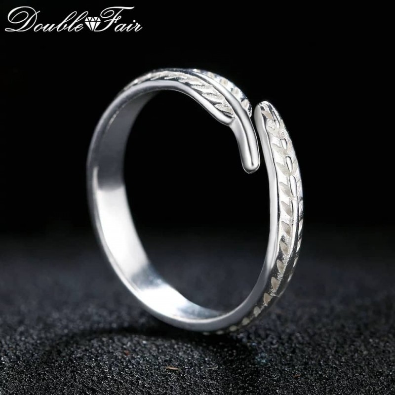 ⁦خاتم فضة  925s ورقة شجر⁩ - الصورة ⁦1⁩