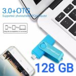 ⁦USB FLASH and OTG 128GB ( فلاش للهواتف والكمبيوتر )⁩ - الصورة ⁦2⁩