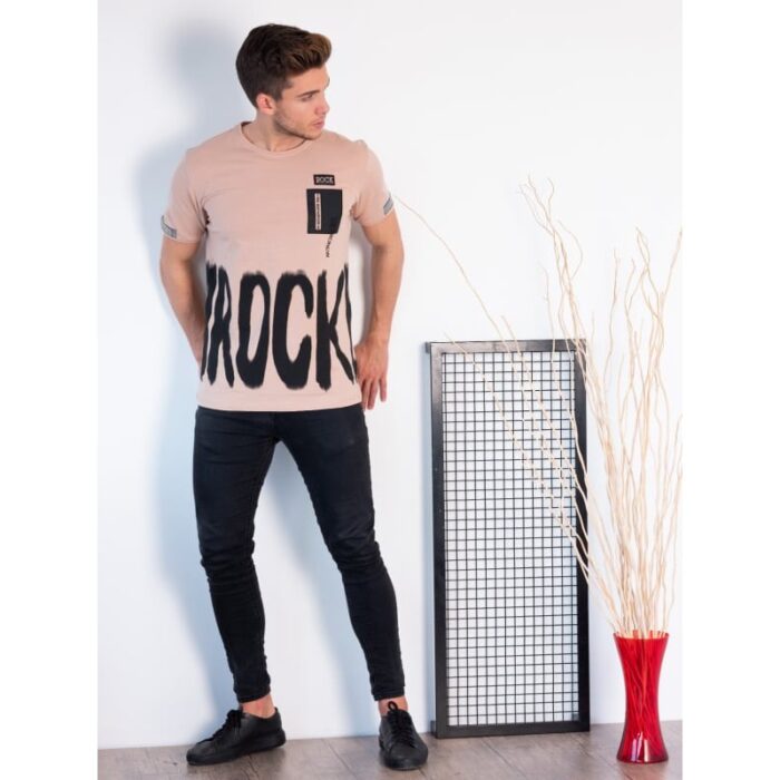 ⁦تيشيرت شباب من روك⁩ - الصورة ⁦2⁩