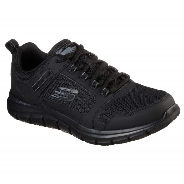 1020768_67da3766c8c23 Skechers Men's Track - Knockhill Shoes - حذاء سكيتشرز تراك - نوك هيل للرجال لون أسود - الصورة 1