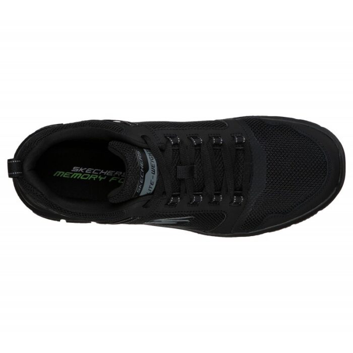 ⁦Skechers Men's Track - Knockhill Shoes - حذاء سكيتشرز تراك - نوك هيل للرجال لون أسود⁩ - الصورة ⁦2⁩