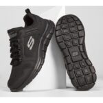 ⁦Skechers Men's Track - Knockhill Shoes - حذاء سكيتشرز تراك - نوك هيل للرجال لون أسود⁩ - الصورة ⁦4⁩