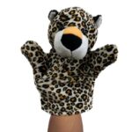 دمية مسرح يد للأطفال على شكل فهد مرقط