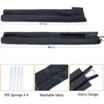 ⁦سدادة واسفنجة تحت الأبواب واقي مزدوج قابل للتعديل لون بني⁩ - الصورة ⁦7⁩