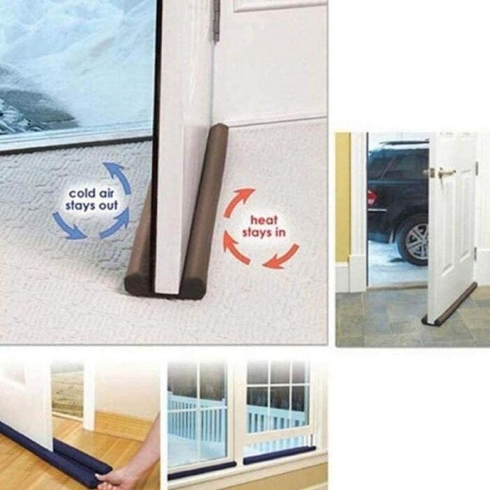 ⁦سدادة واسفنجة تحت الأبواب واقي مزدوج قابل للتعديل لون بني⁩ - الصورة ⁦13⁩