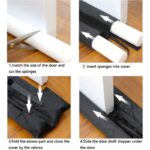 ⁦سدادة واسفنجة تحت الأبواب واقي مزدوج قابل للتعديل لون بني⁩ - الصورة ⁦14⁩