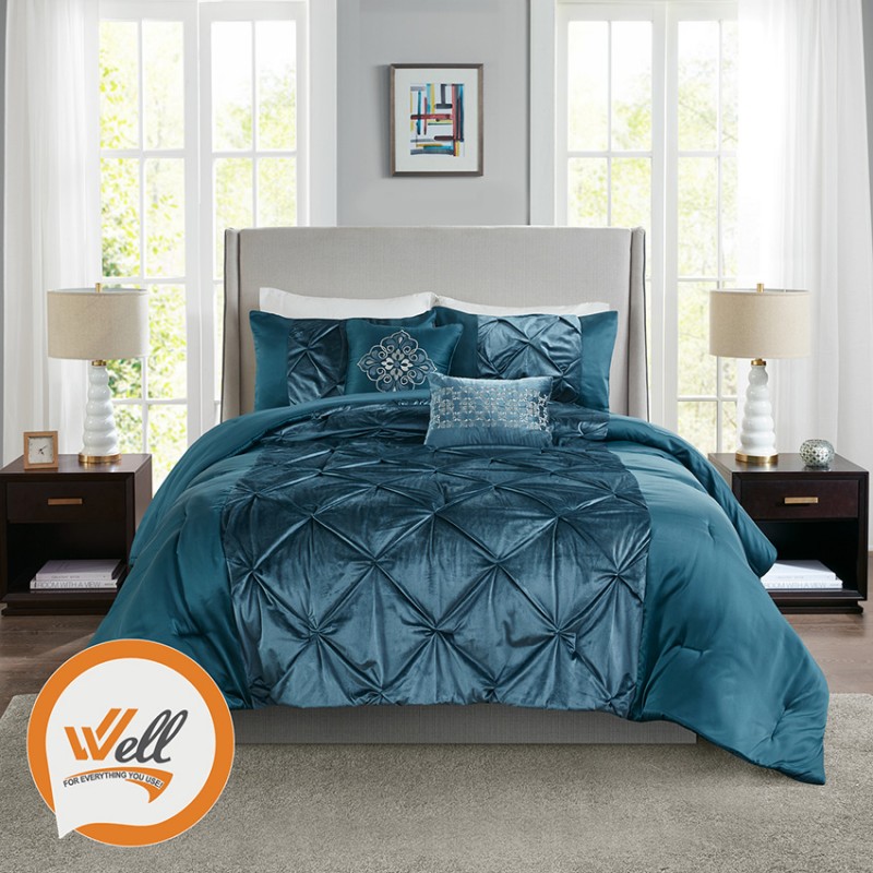 ⁦طقم غطاء تخت جاكار 8 قطع مجوز 265X235 CM⁩ - الصورة ⁦1⁩