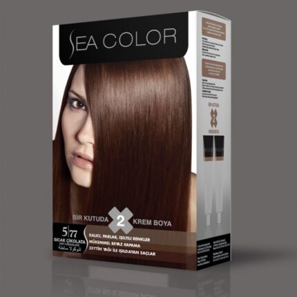 SEA COLOR صبغة شعر شوكولا ساخنة 5/77 100مل