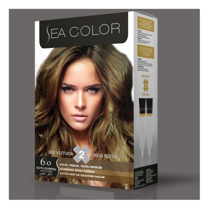 1022977_67da3b63e3844 SEA COLOR صبغة شعر اشقر غامق 6/0 100مل - الصورة 1