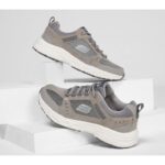 ⁦Skechers Men's Relaxed Fit: Oak Canyon Shoes  - حذاء سكيتشرز ريلاكس فيت: اوك كايون لون رمادي⁩ - الصورة ⁦2⁩