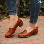 ⁦حذاء ستاتي جلد طبيعي مريحة صناعة محلية⁩ - الصورة ⁦2⁩